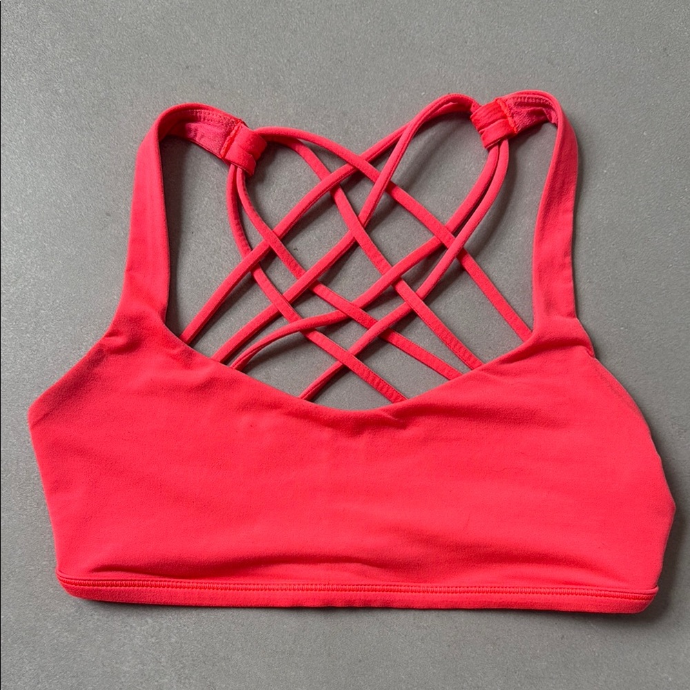 Women's Red Strappy Bralette